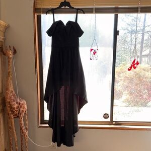 B. Smart Black High-Low Dress